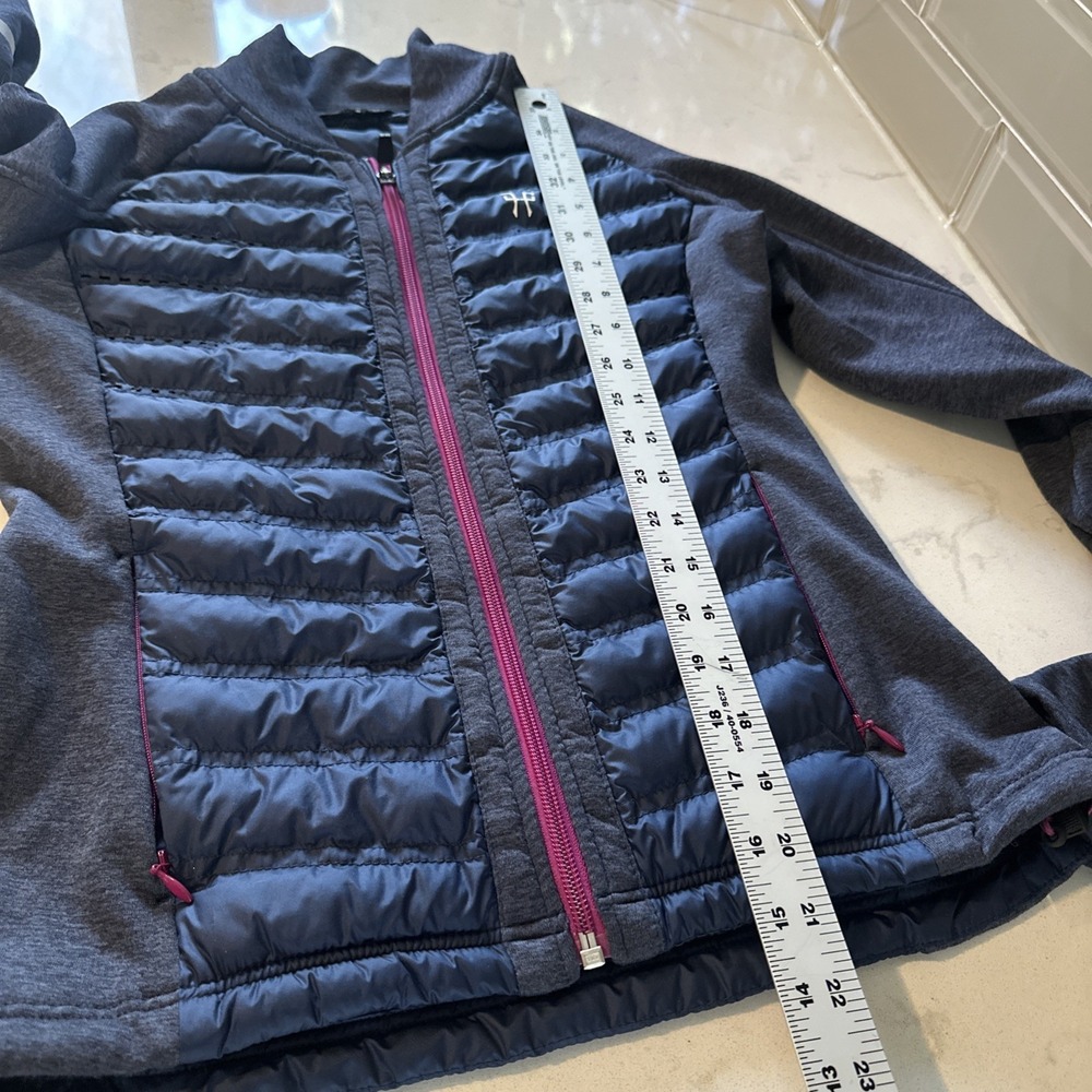 Horse Pilot Women's Storm Jacket‎ Size Small Navy With Pink Zipper Down Blend - Picture 12 of 13